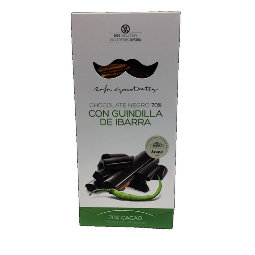 Chocolate Negro 70% Con Guindilla De Ibarra Rafa Gorrotxategi 100 g