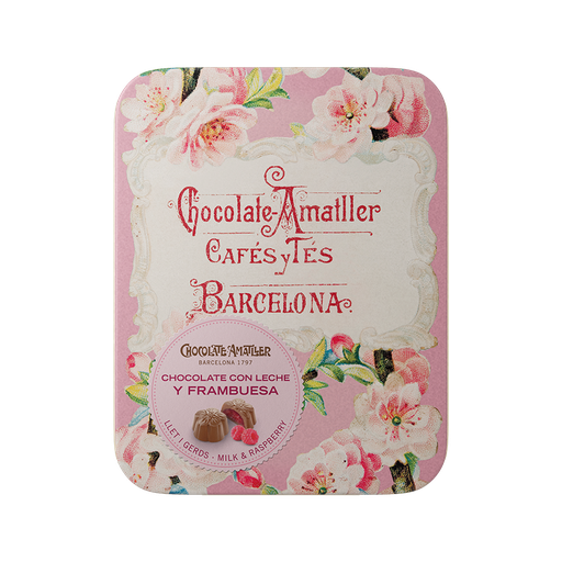 Flores  Frambuesa Chocolate Amatller 72 g