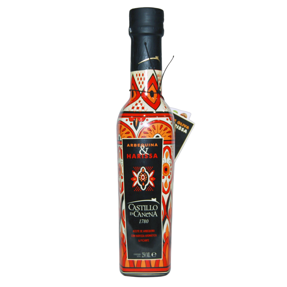 Aceite Arbequina con Harissa Aromática y Picante 250 Ml