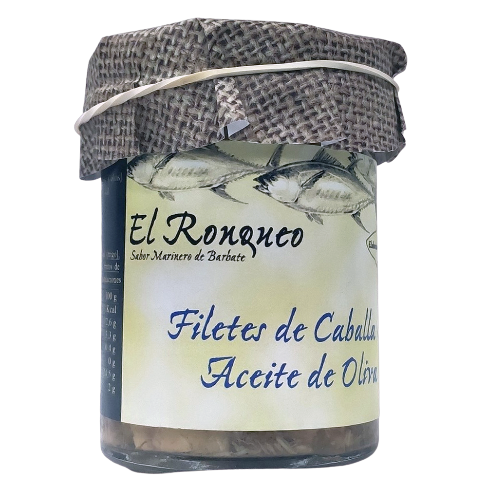 Filetes de Caballa en Aceite de Oliva 195Gr El Ronqueo