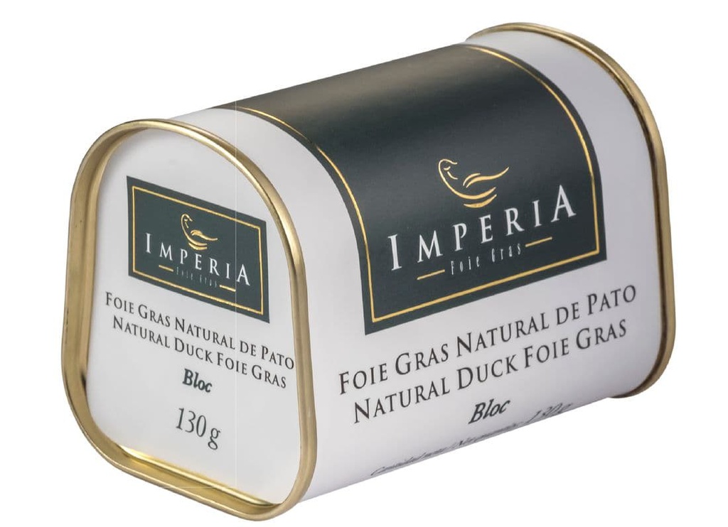 Bloc Foie Gras Natural de Pato Natural 130Gr Imperia