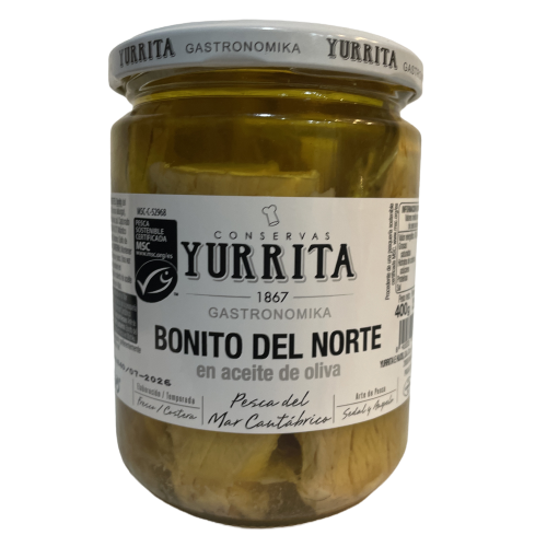 Bonito del norte en aceite de oliva 400g YURRITA