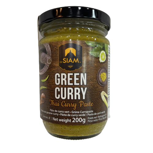 FRASCO PASTA DE CURRY VERDE 200g