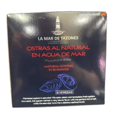 Ostras natural agua mar conserva
