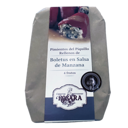 [CJ-0367] Pimiento del Piquillo Rellenos de Boletus en Salsa Manzana Rosara 250 g