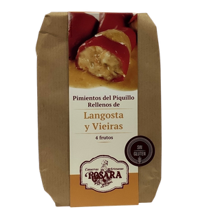 Pimiento del Piquillo Rellenos de Langosta y Vieiras Rosara 250Gr