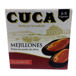 [CJ-0590] Mejillones Fritos En Escabeche 6/8 Gigante (Ed. Gourmet) 120 g