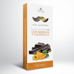 [CJ-0682] Chocolate Negro 80% Con Naranja Y Caléndula Rafa Gorrotxategi 100 g