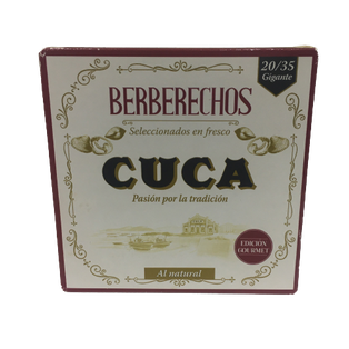Berberechos al natural 20/35 cuca edición gourmet 120g