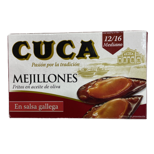 Mejillones 12/16 medianos en salsa gallega