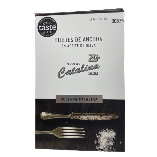 Anchoas catalinas reserva 10/12 filetes 110g