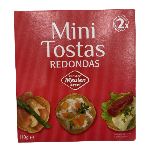 Mini Tostas Redondas 110G