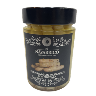 Espárragos aliñados con mostaza el navarrico 310g